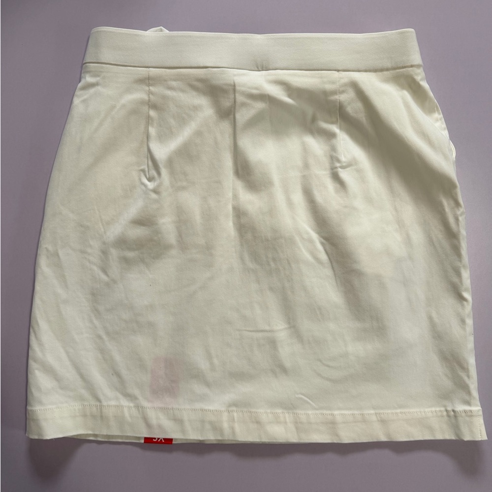 Classic White Stretch Mini Skort - Women - Picture 3 of 3